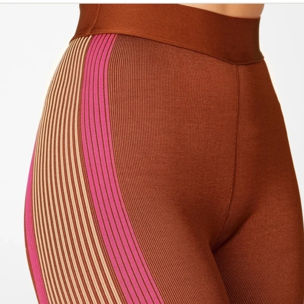Fabletics Ultra High Waisted Seamless Stripe Leggings - Picture 2 of 10